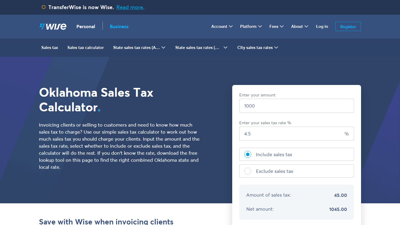 Oklahoma Sales Tax | Calculator and Local Rates | 2021 - Wise